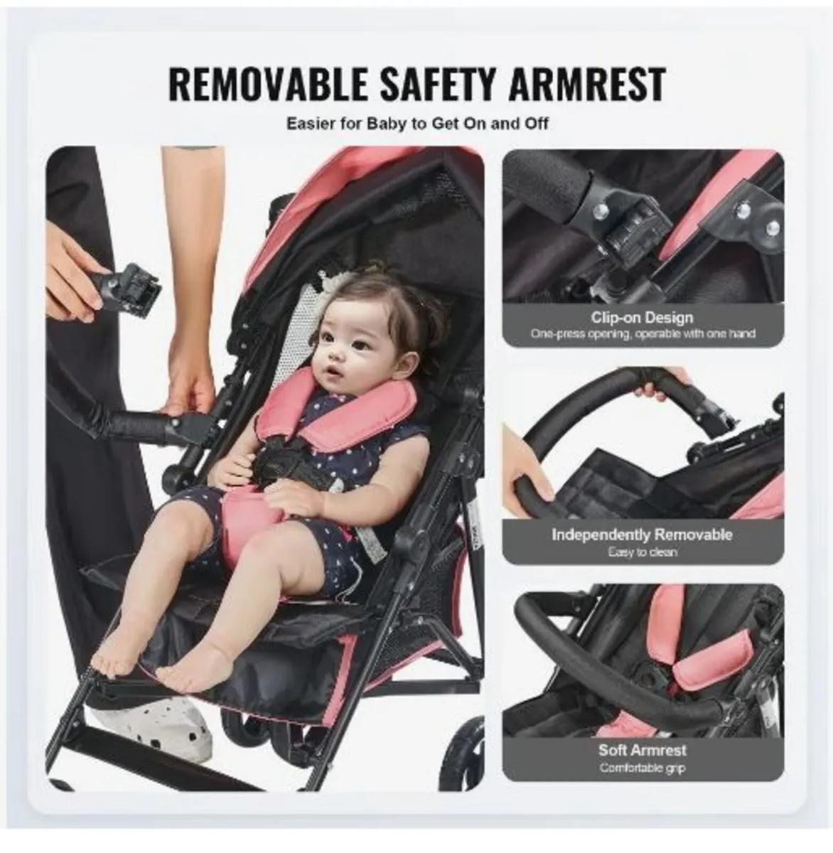Lightweight Stroller, Compact Easy Fold - Image 4