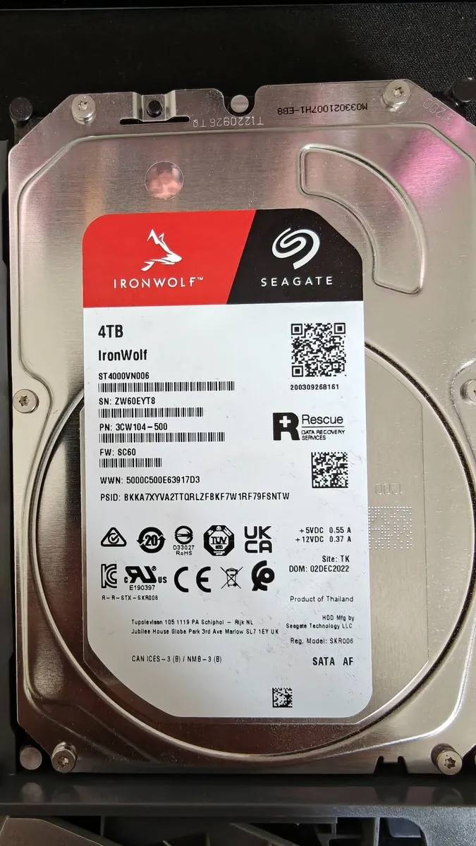 Seagate Ironwolf 4tB hdd