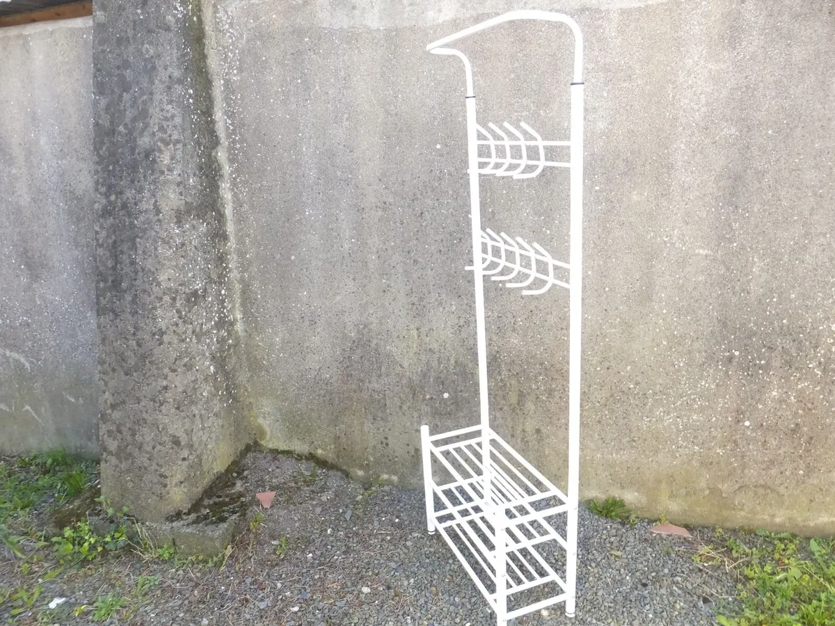 Coat rack stand and shoe rack - Image 3