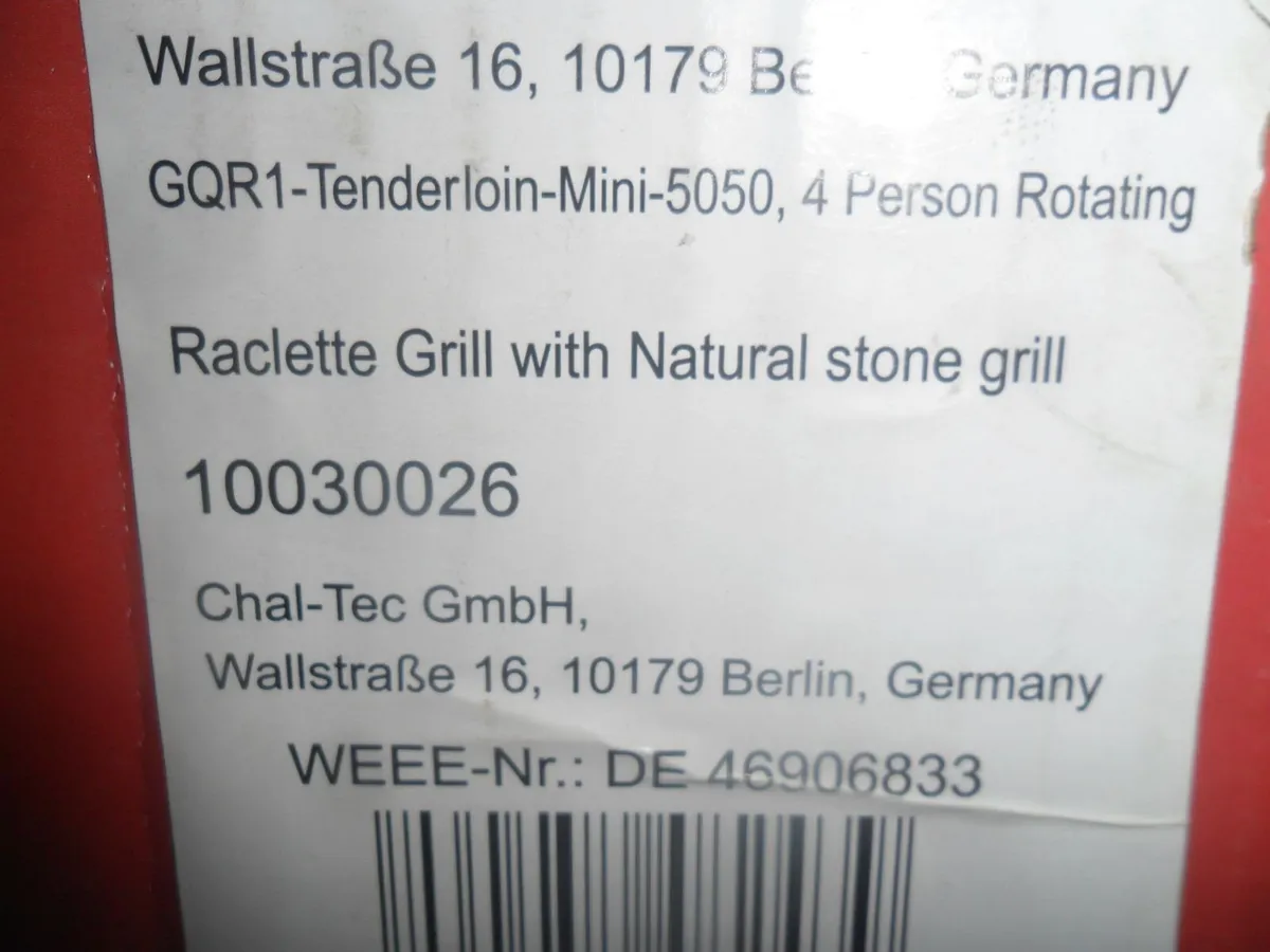 raclette grill with natural stone - Image 4