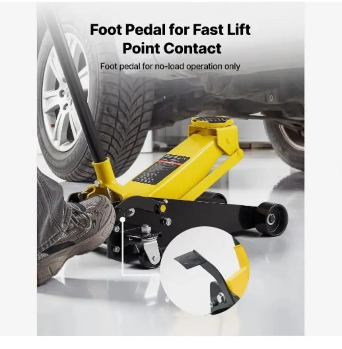 Low Profile Floor Jack, 3 Ton Capacity - Image 2