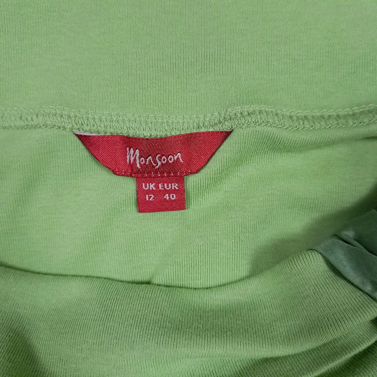 Monsoon Green Bardot Off-The-Shoulder Top 12UK - Image 4