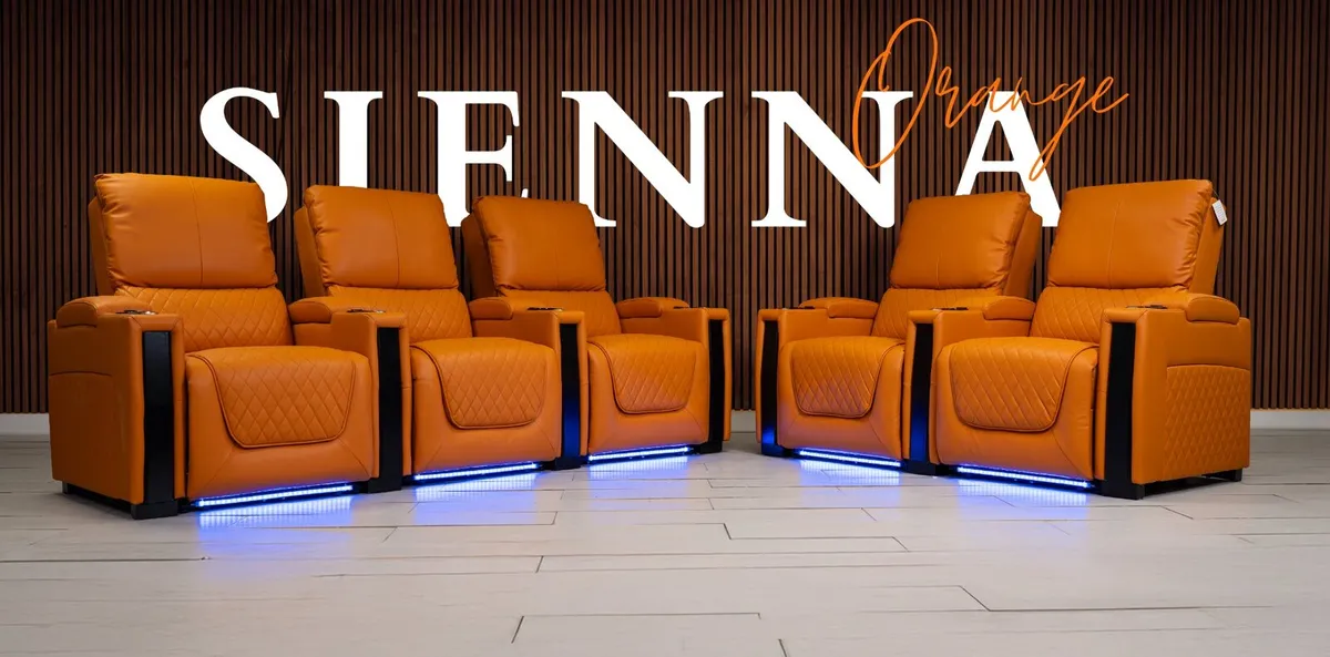 Sienna 3+2 Electric Leather Recliner Sofa - Image 1