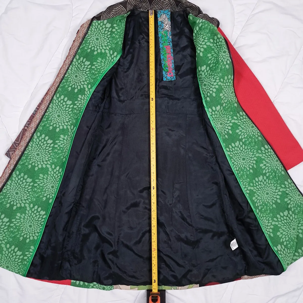 Desigual Multicolor Patchwork Coat 8UK/36EU - Image 4