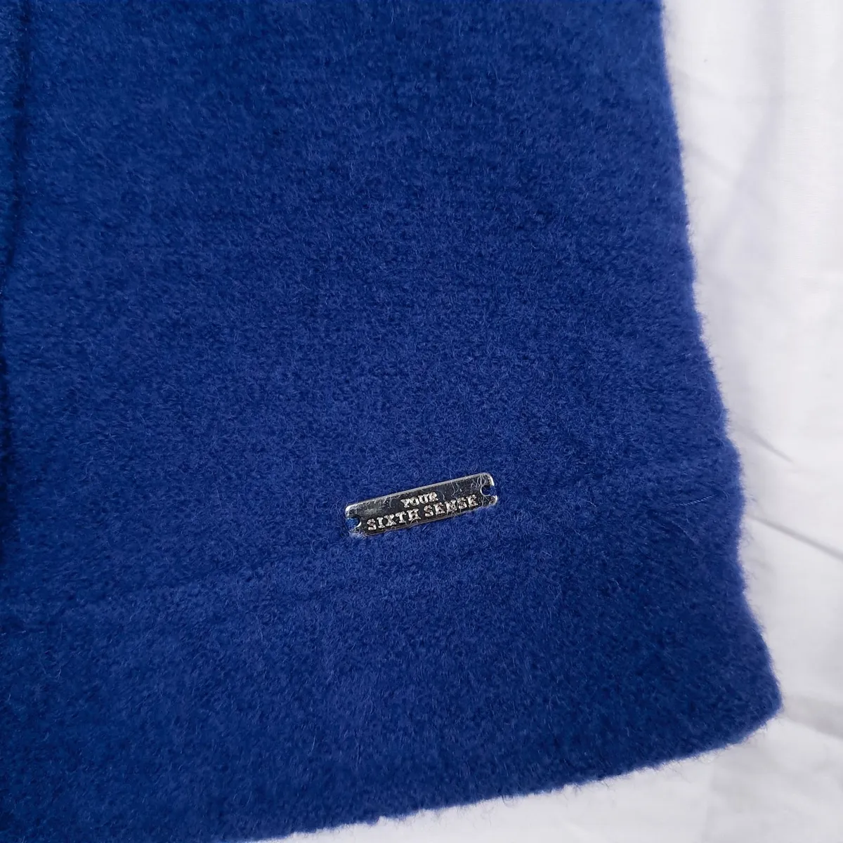 Your Sixth Sense Blue Wool Jacket Blazer Size L/XL - Image 2