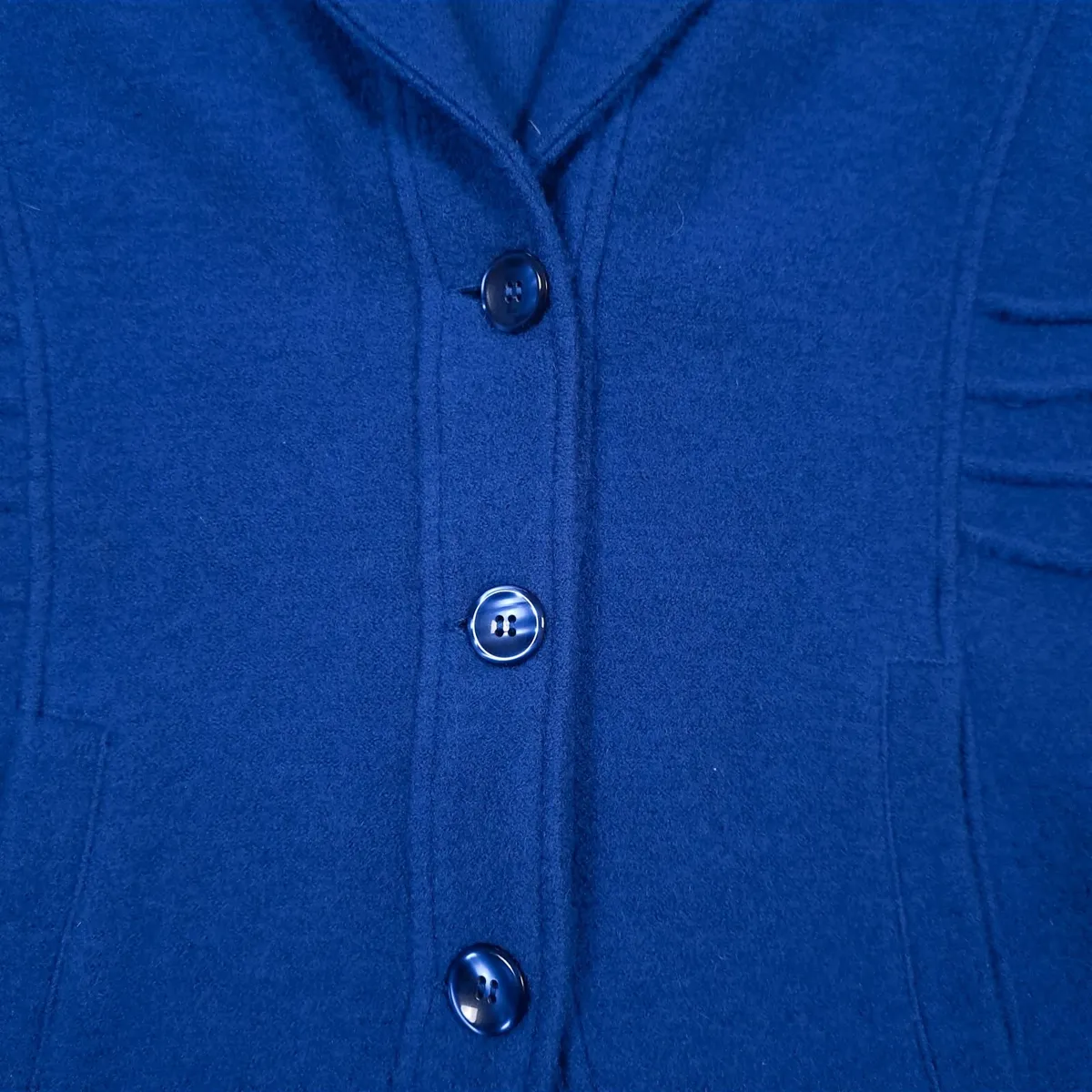Your Sixth Sense Blue Wool Jacket Blazer Size L/XL - Image 4