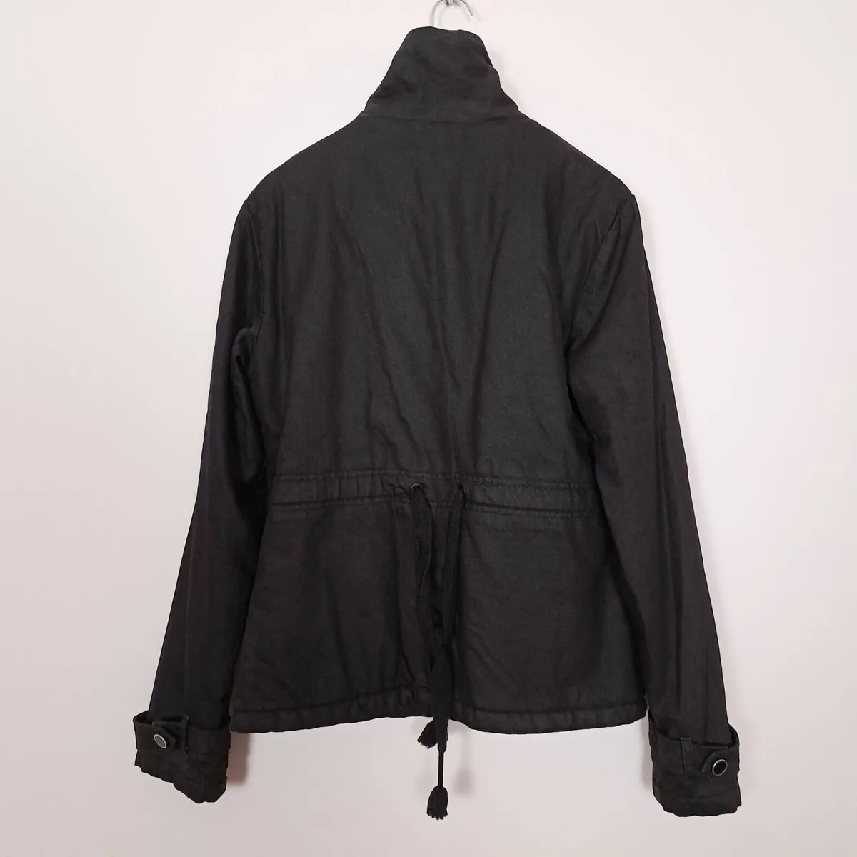 Roxy Black Faux Fur Lined Parka Jacket Size XL - Image 4