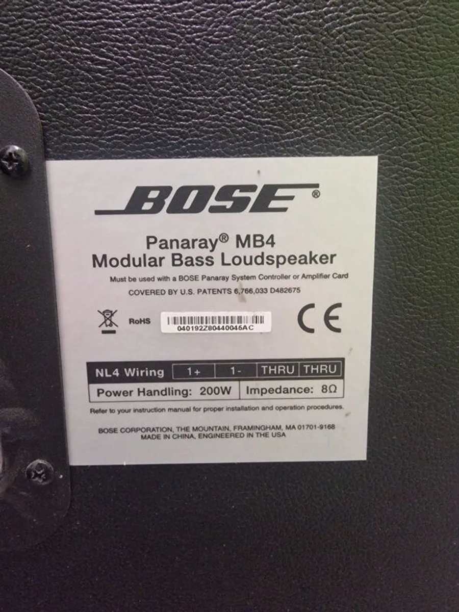 3  Bose Panaray MB4 modular bass loudspeakers - Image 2