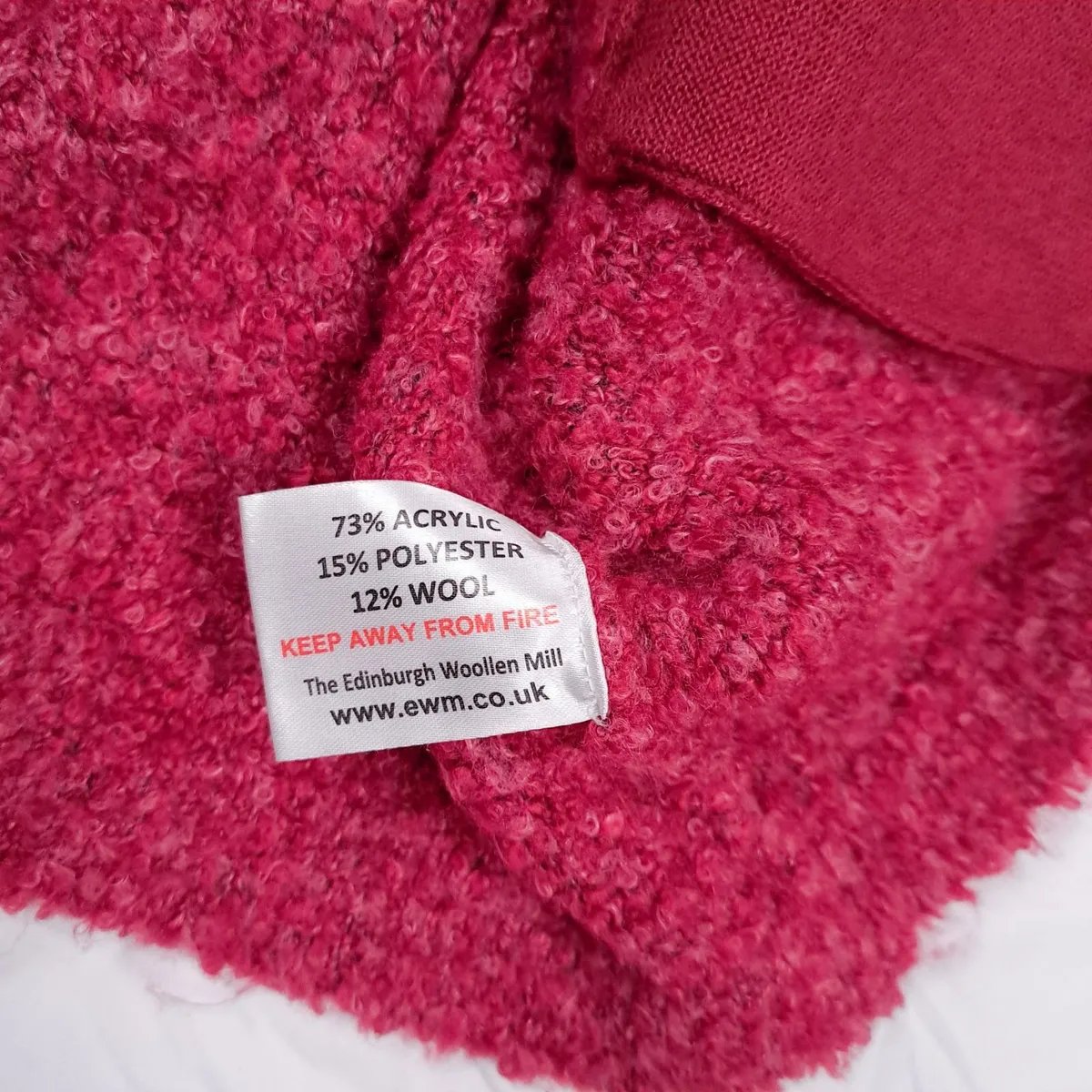 Honor Millburn Pink Textured Bouclé Cardigan M - Image 4