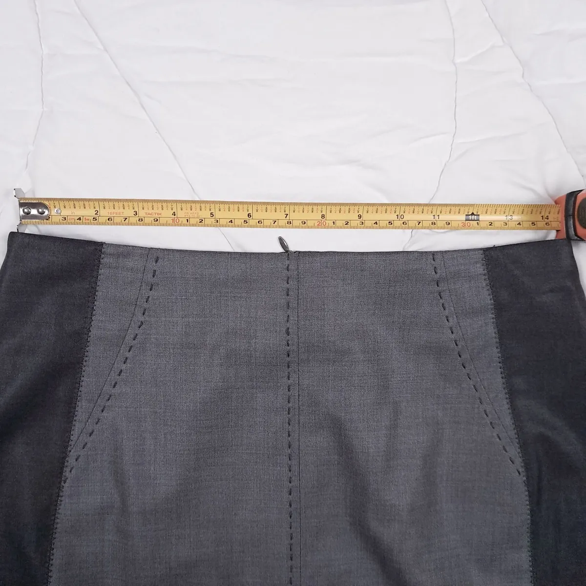 Quin & Donnelly Grey Pencil Midi Skirt 12UK/40EU - Image 3