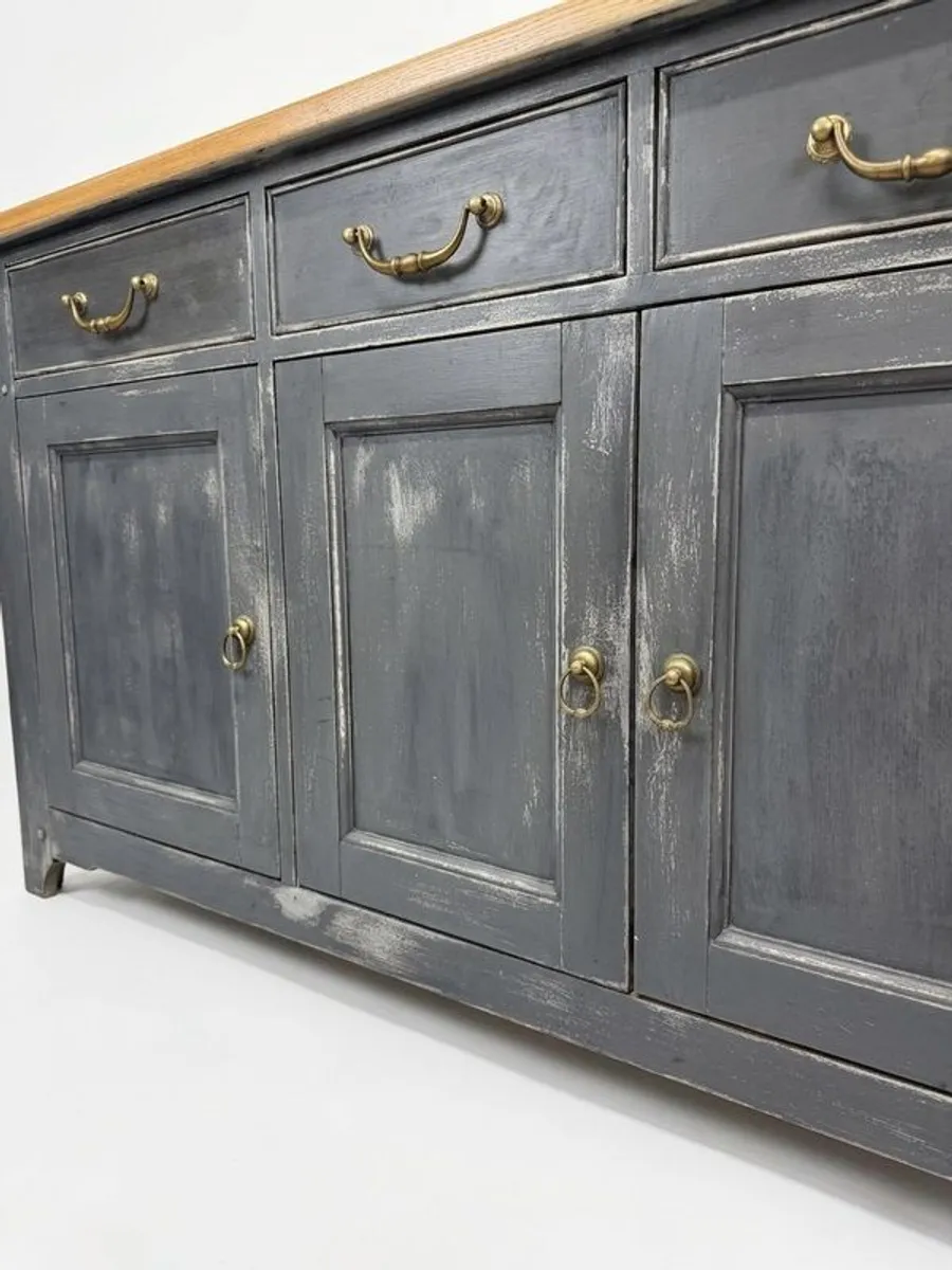 Willis & Gambier Large Industrial Style Distressed Sideboard or Dresser - Image 2