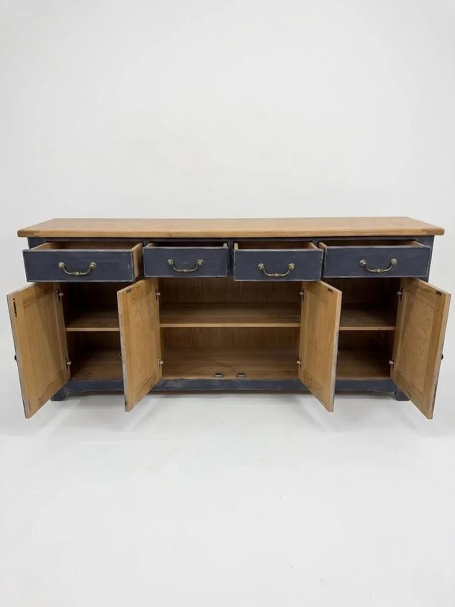 Willis & Gambier Large Industrial Style Distressed Sideboard or Dresser - Image 4