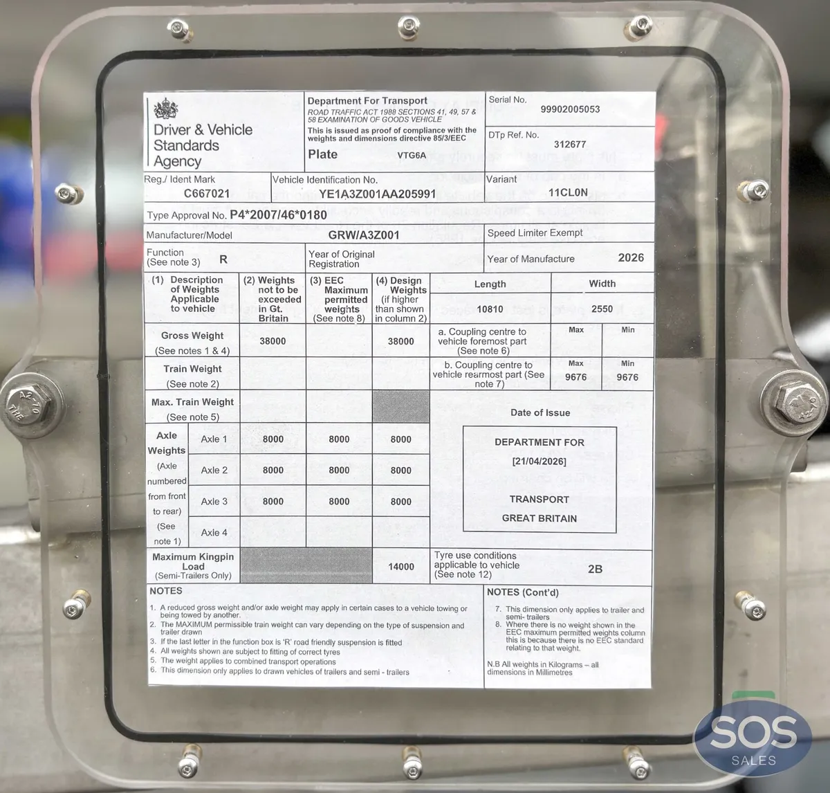 2026 Van Hool 31000L 1 Comp 1 Baffle Milk Tanker - Image 3