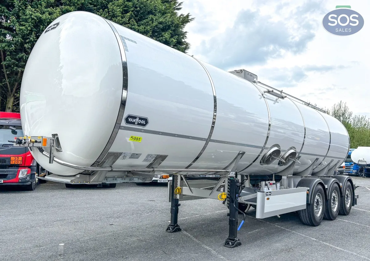 2026 Van Hool 31000L 1 Comp 1 Baffle Milk Tanker - Image 1
