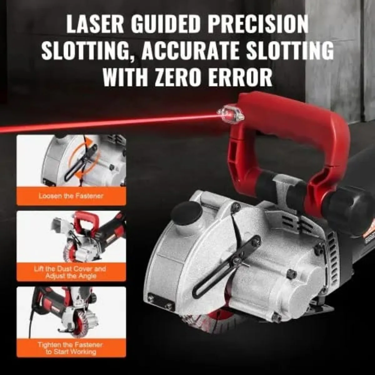 Wall Chaser, 34 mm Cutting Depth Wall Cutting Mach - Image 4