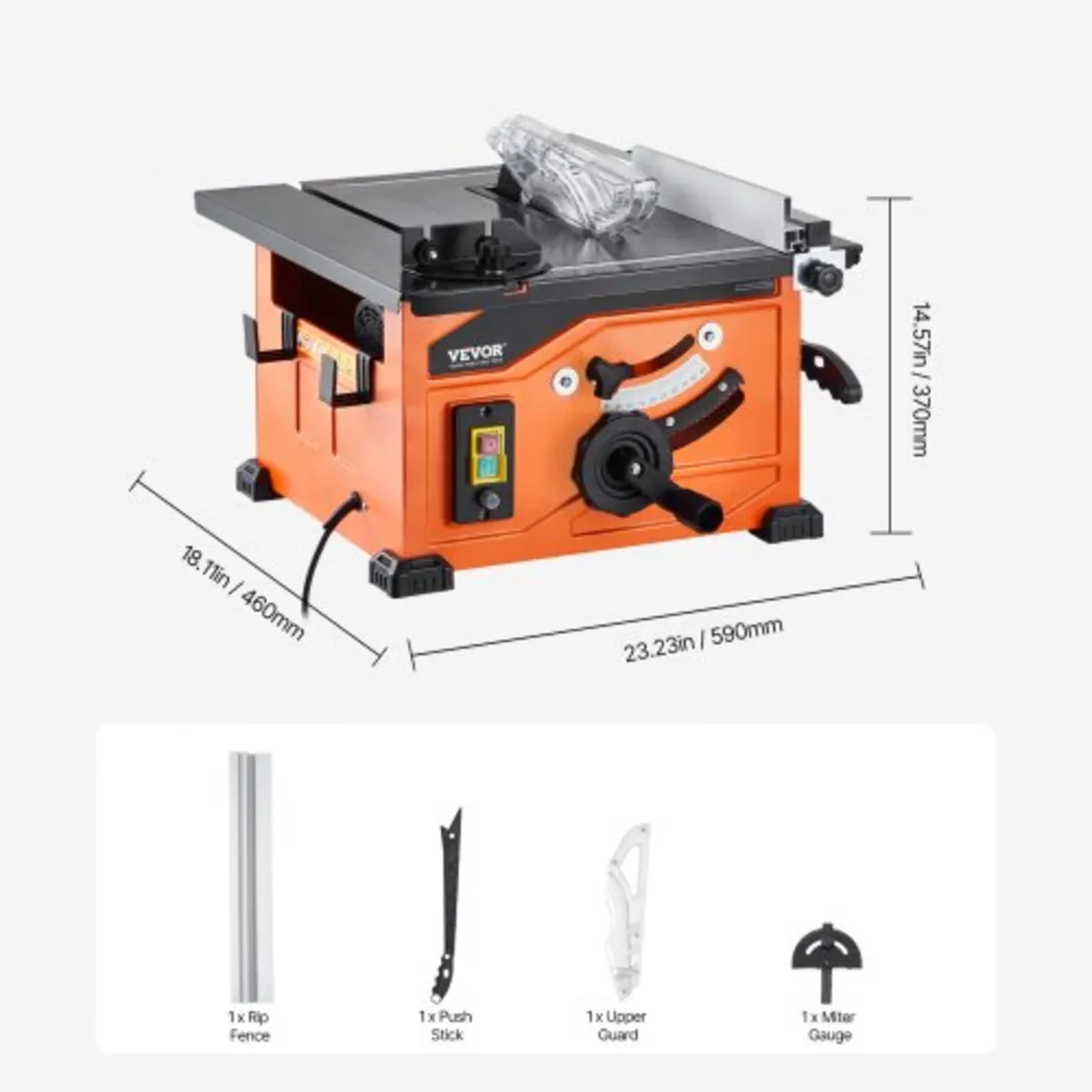 Table Saw for Jobsite, 210 mm, 1200W Portable Comp - Image 4