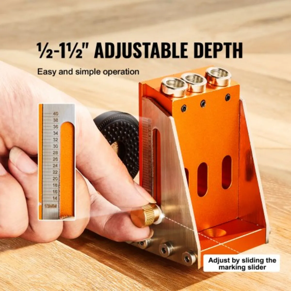 30 Pcs Pocket Hole Jig Kit, Adjustable & Easy to U - Image 3