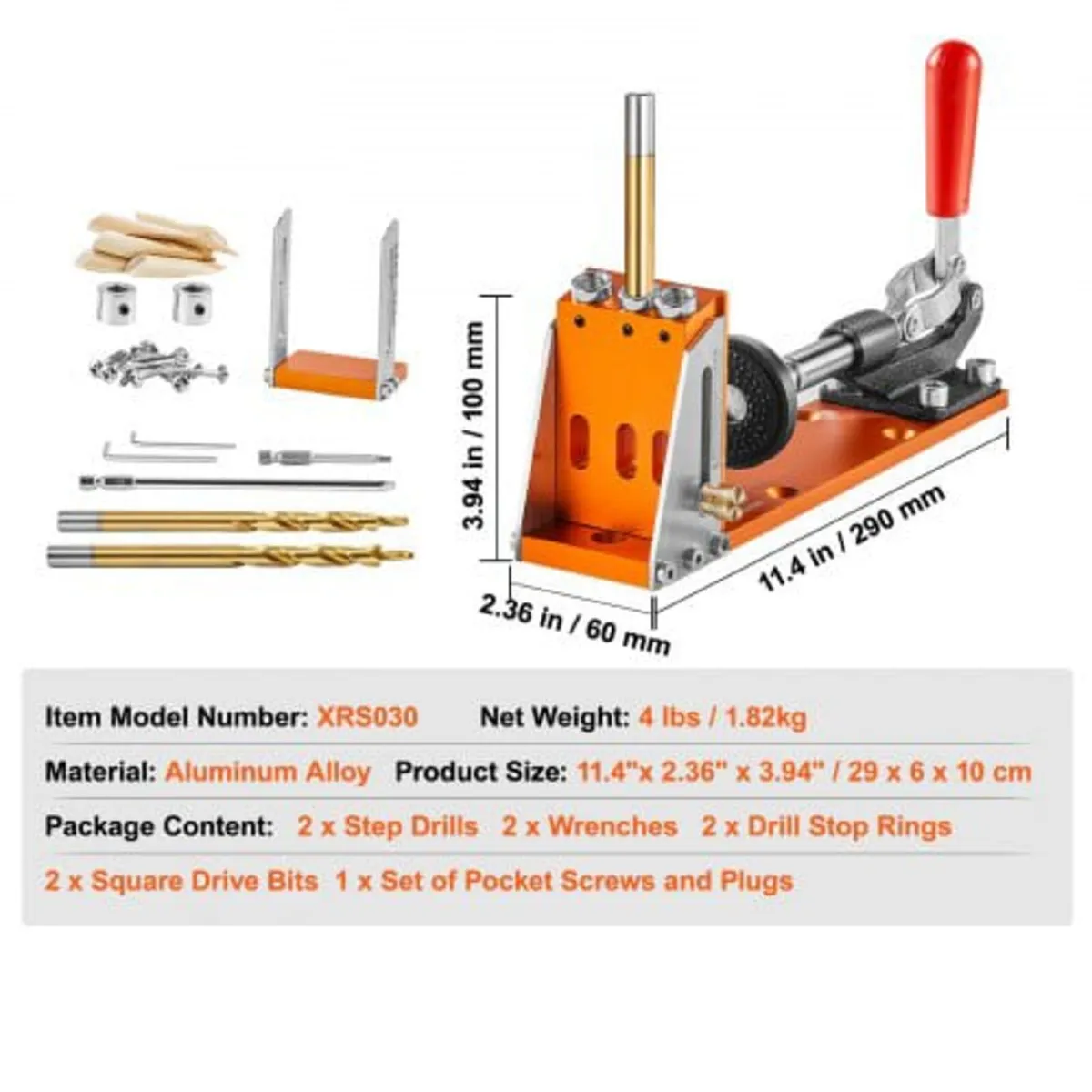 30 Pcs Pocket Hole Jig Kit, Adjustable & Easy to U - Image 2