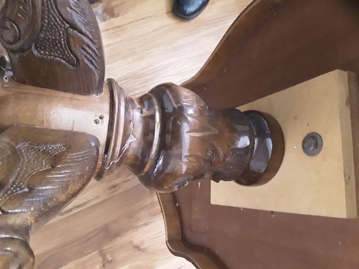 Large coffee table walnut inlay - Image 3