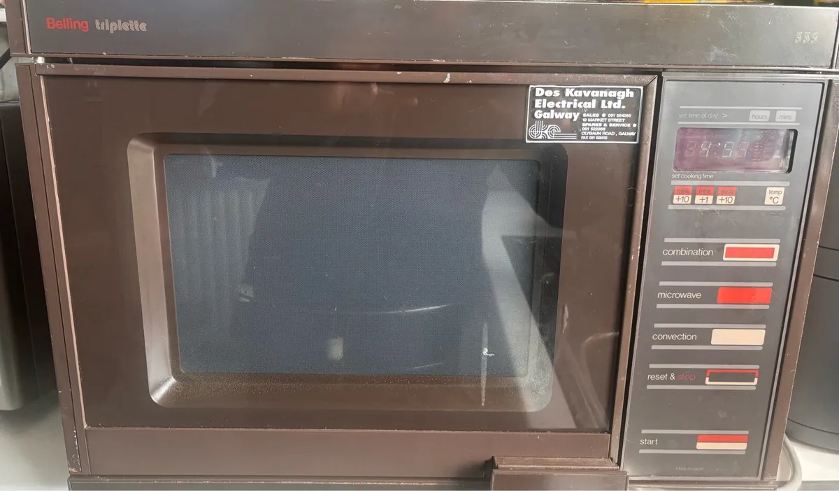 Vintage Belling Triplette Microwave 1980s Retro - Image 1