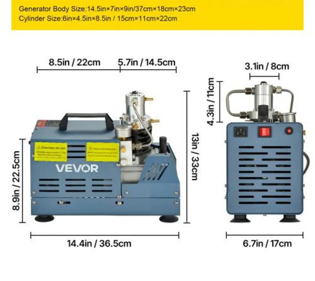 High Pressure Compressor, 4500PSI/30MPA/300BAR Hig - Image 4