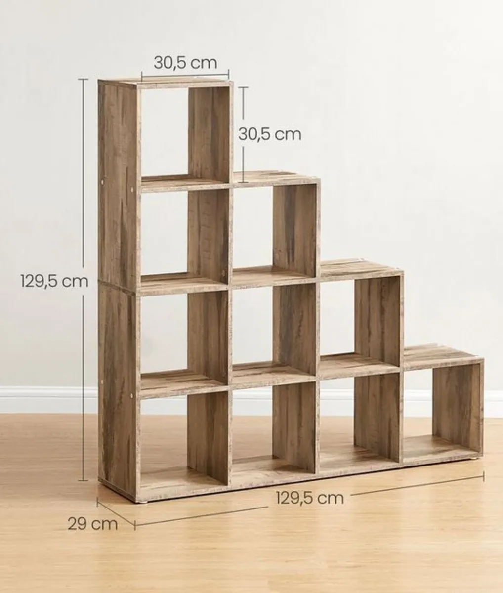 10 Cube Staircase Bookcase Storage Unit - FREE P&P - Image 2