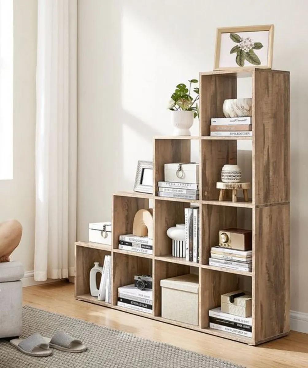 10 Cube Staircase Bookcase Storage Unit - FREE P&P - Image 1