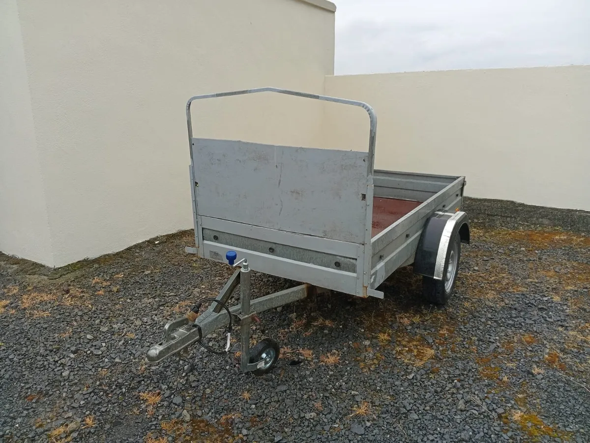 7FT x 3’11 Galvanised Car Trailer For Sale. - Image 1