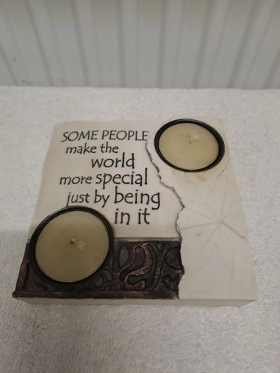 Inspirational tealight candle holder - Image 3