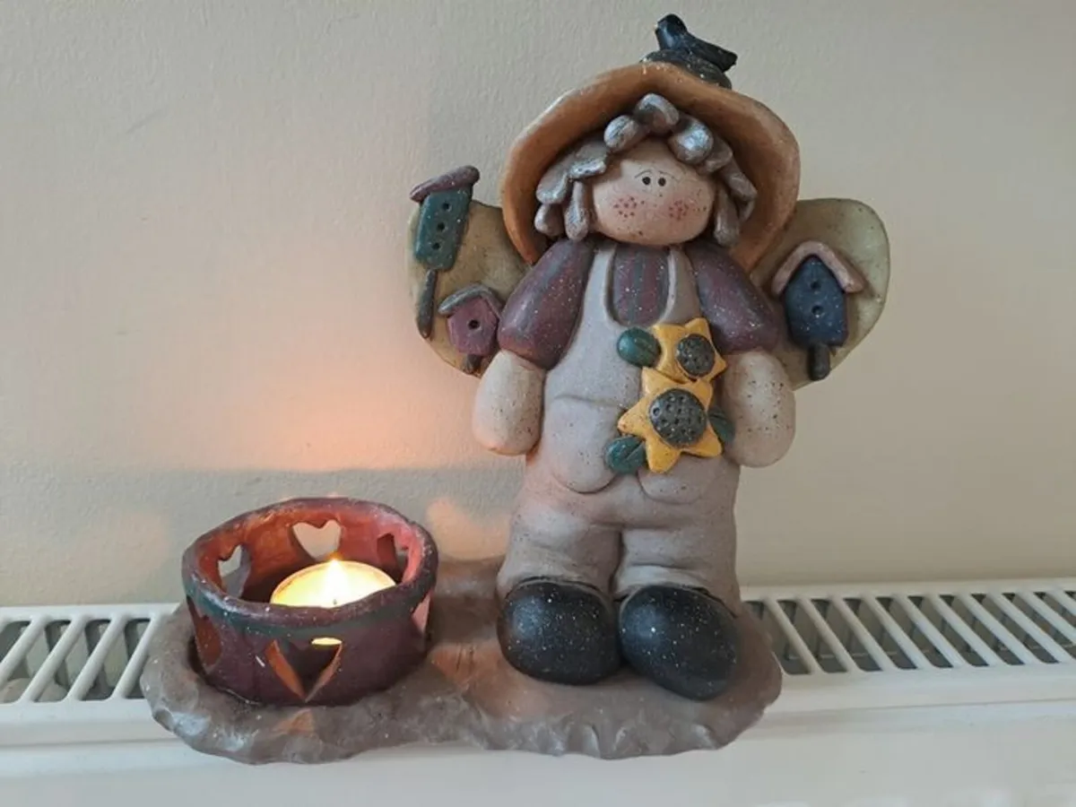 Crazy Mountain Angel Candle holder - Image 1