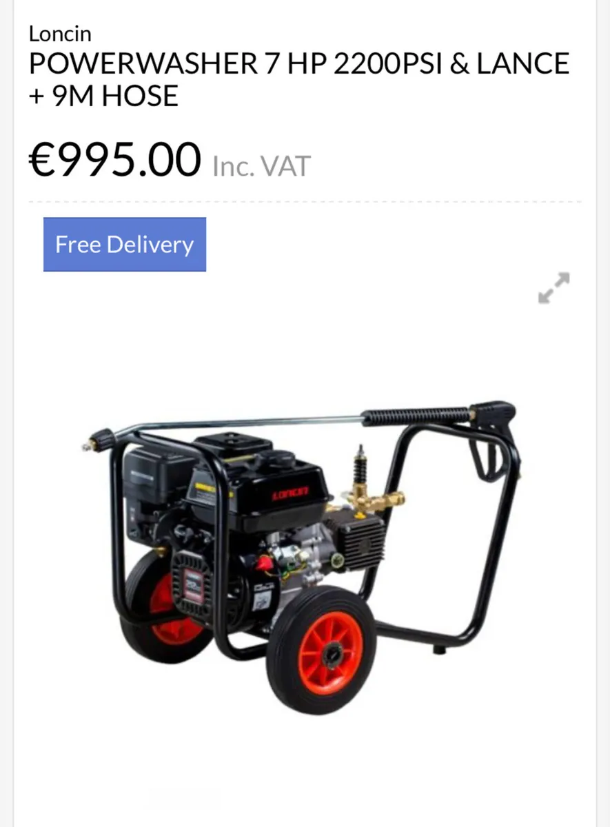 Lancin pressure washer 2200 psi - Image 3