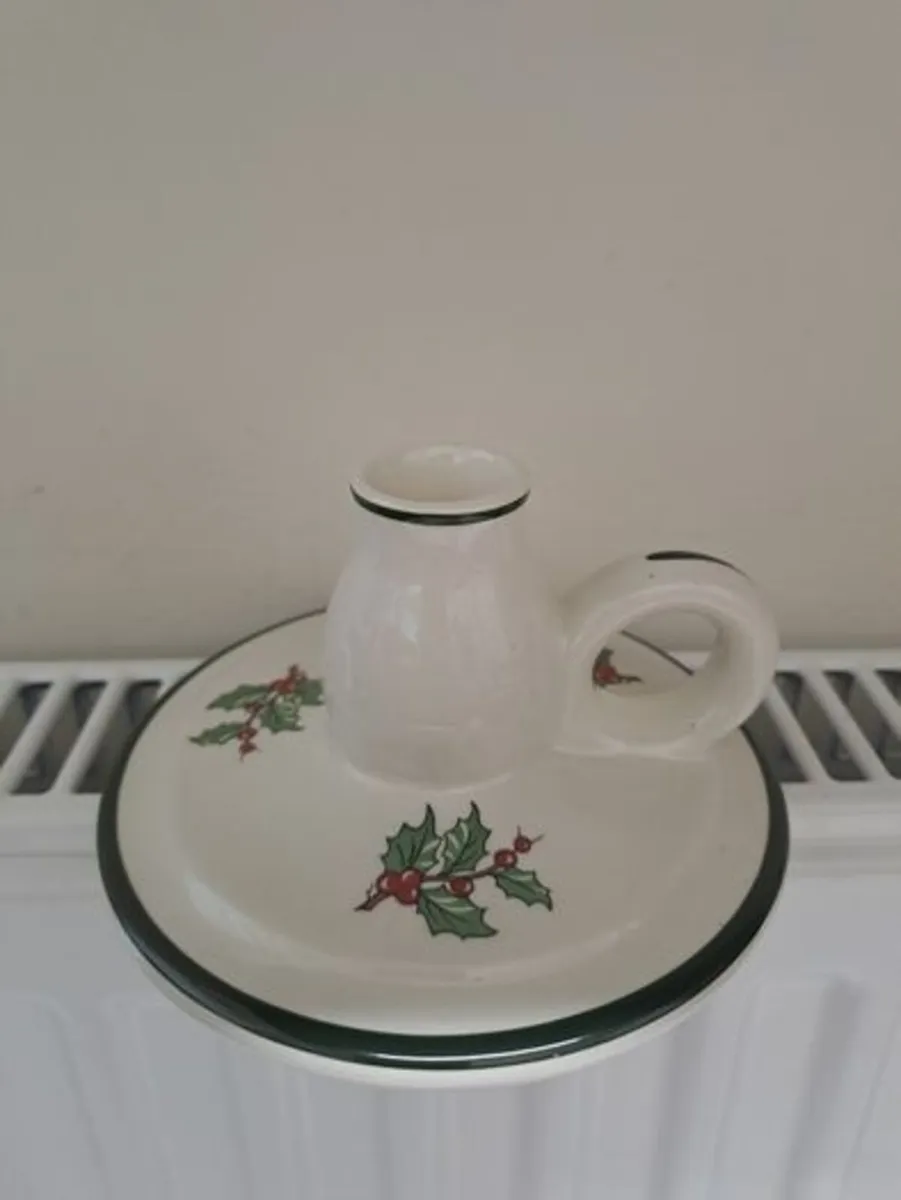 Vintage Cuthbertson candle holder Christmas - Image 1