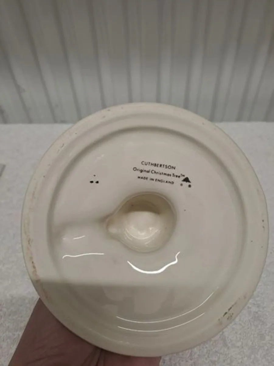 Vintage Cuthbertson candle holder Christmas - Image 3