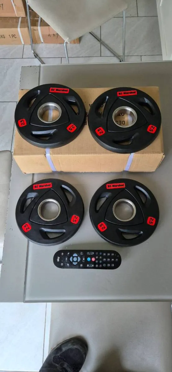 Brand new 4x2.5kilo olympic weight plates - Image 4