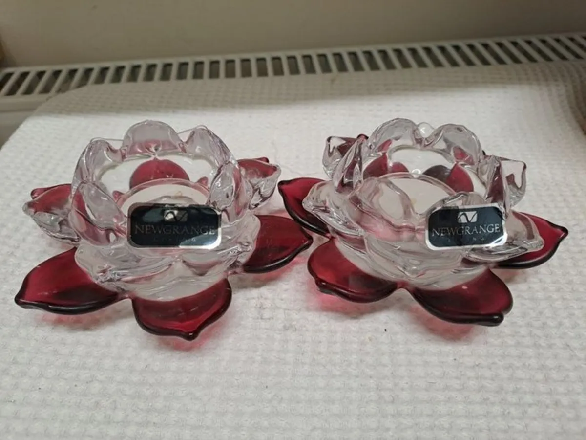 Newgrange Living Glass Tealight Holders - Image 1