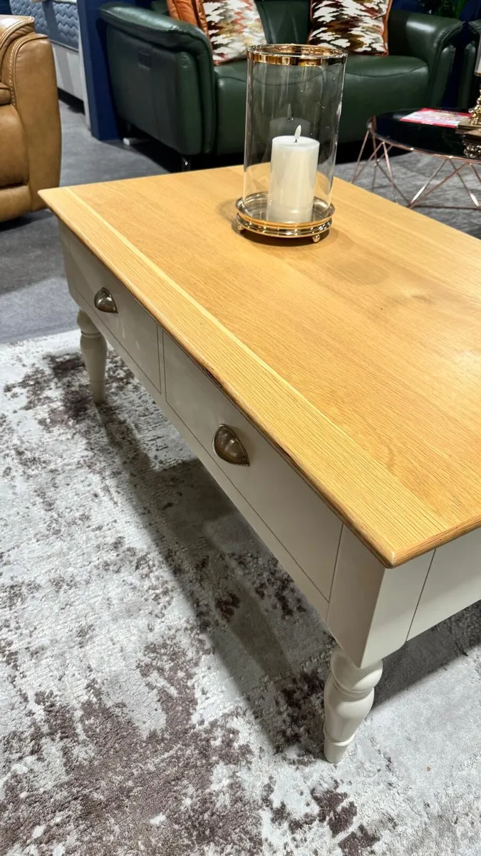 Oak Cream Coffee table New - Image 3