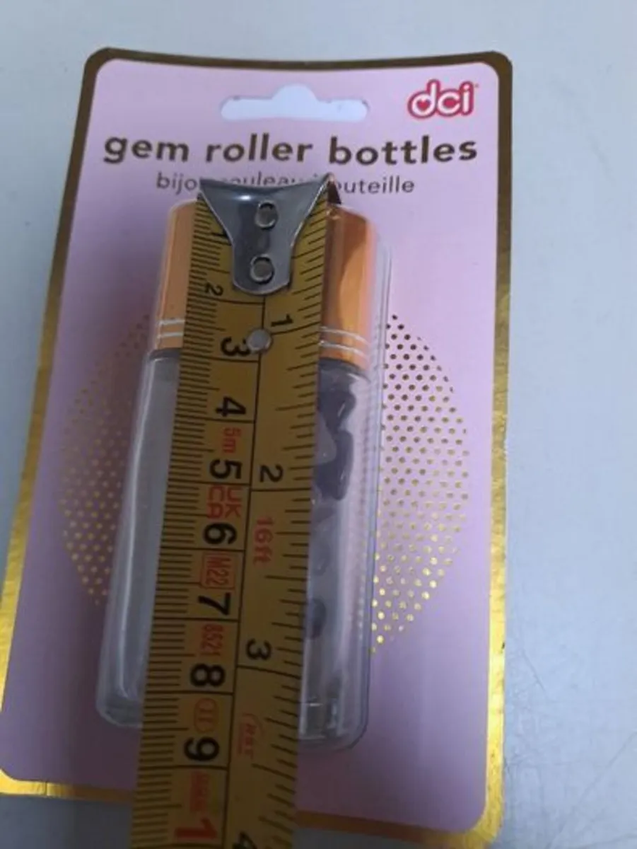 Gem Roller Bottle Set Rose Quartz Amethyst - Image 4
