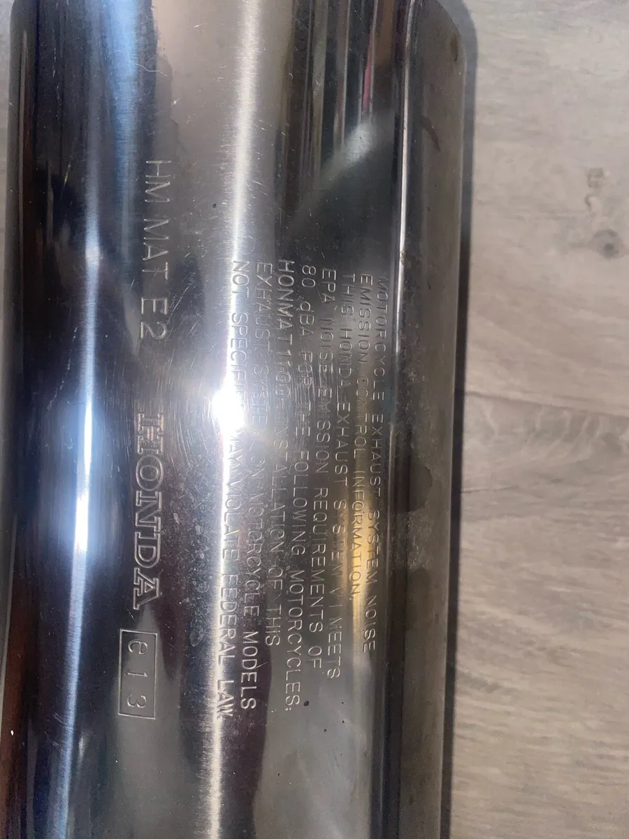 Original Honda, CBR 1100 blackbird exhaust x2 - Image 2