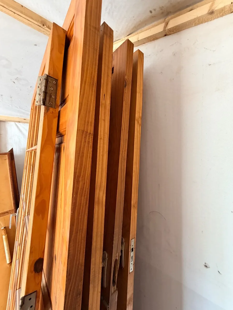 Solid, Heavy Timber Interior Doors - Panel & Glass - Image 4