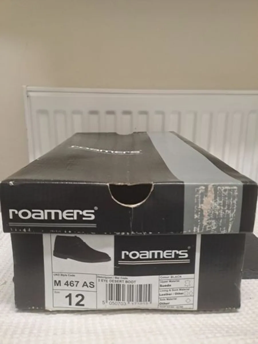 Roamers Black Suede Desert Boots UK 12 - Image 3