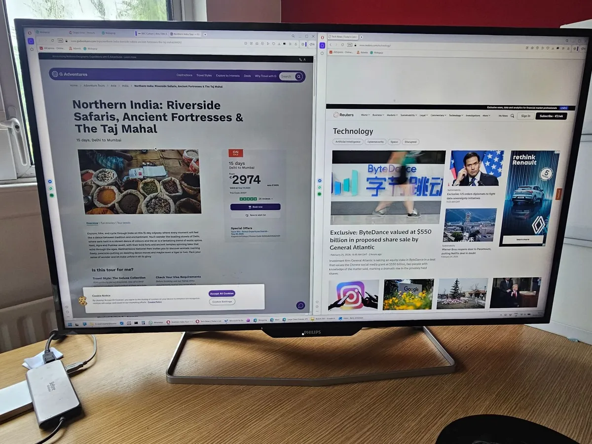 4K Monitor Very Large 40" inch LED DP 43 UHD 8K Di - Image 1