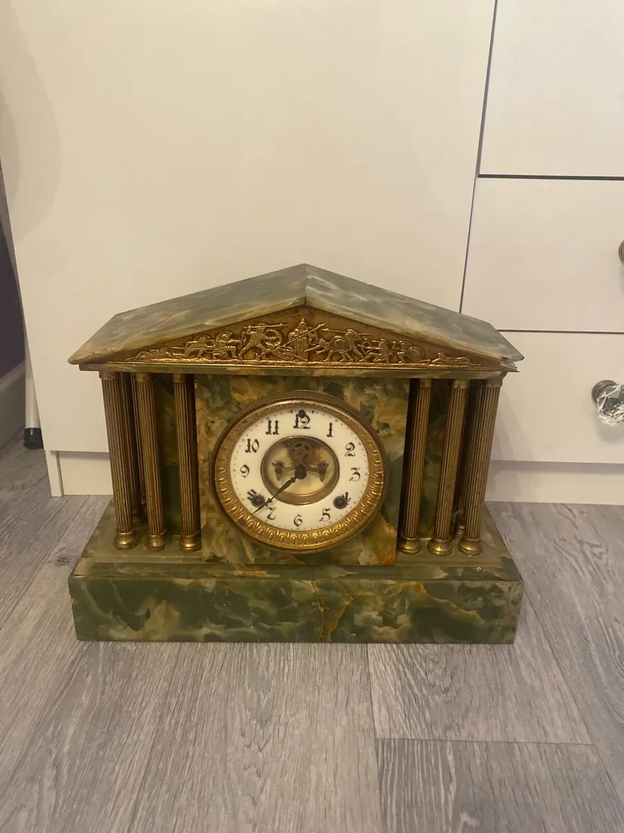 Antique marble clock