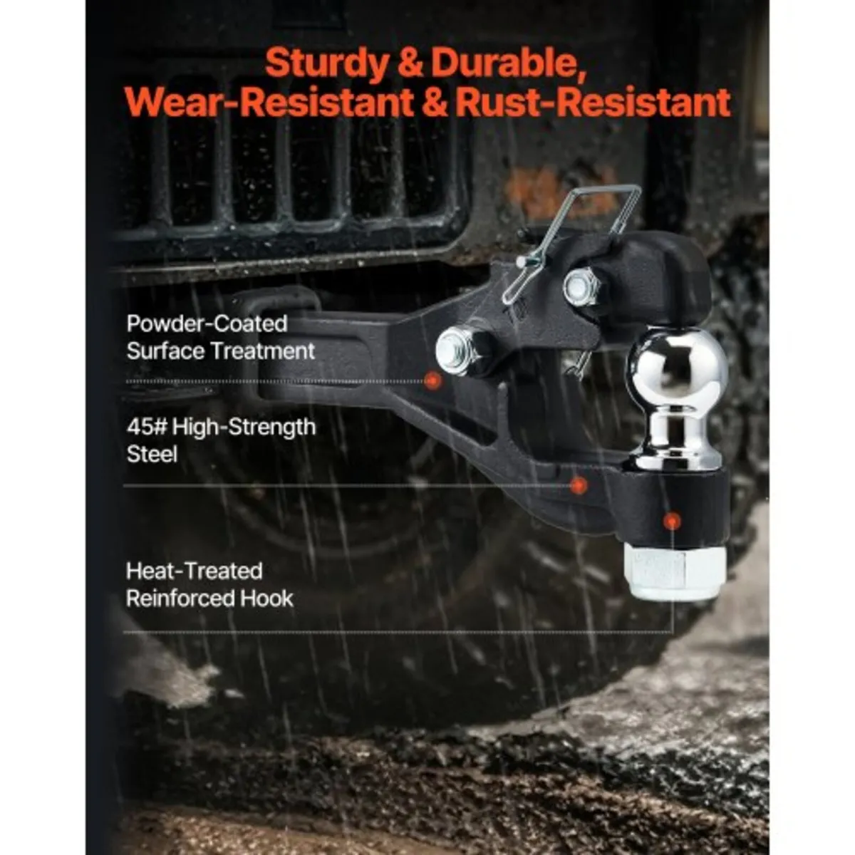 Pintle Hook, 16000 lbs Towing Capacity, Pintle Hoo - Image 2