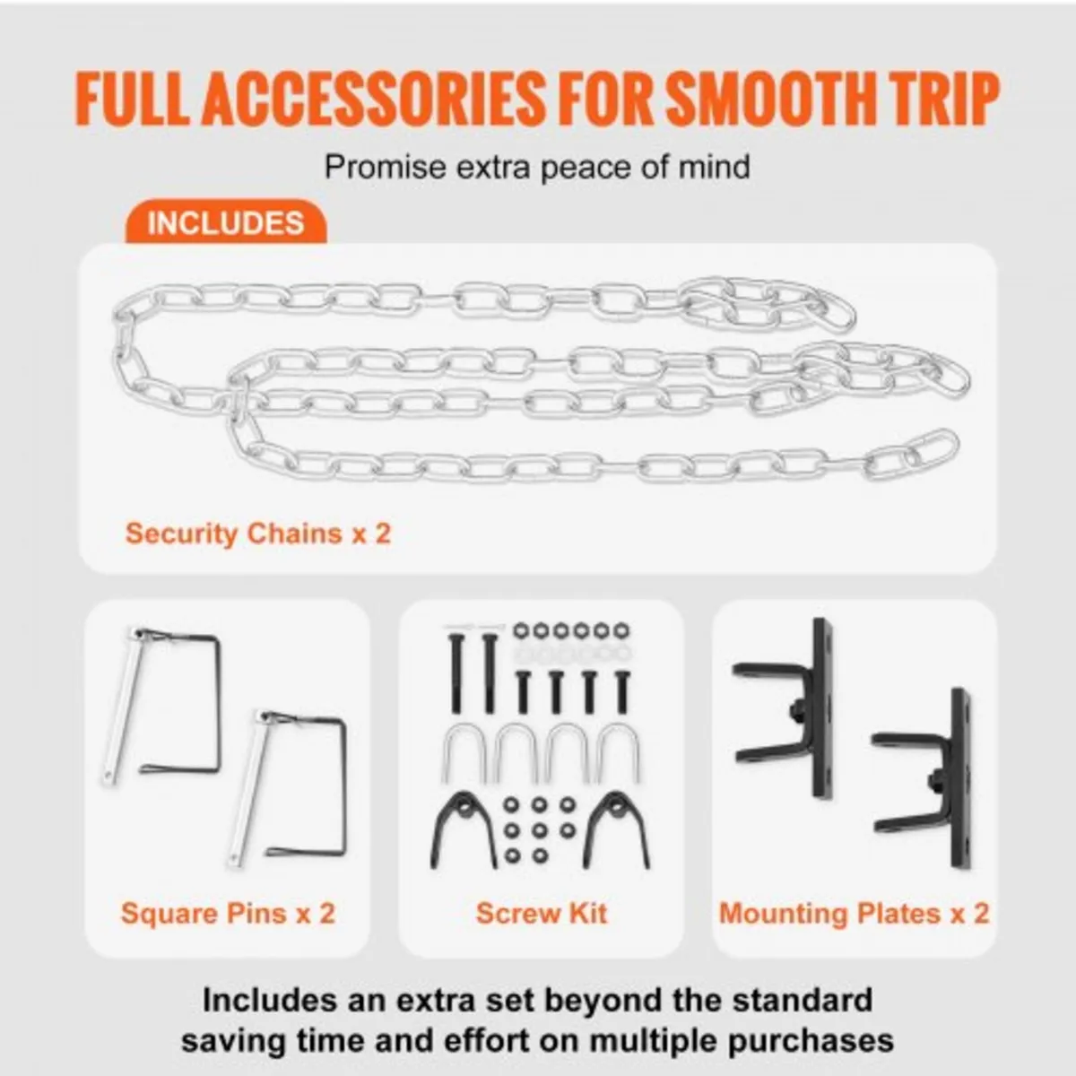 Tow Bar, 5500 lbs Towing Capacity with Chains, Pow - Image 2