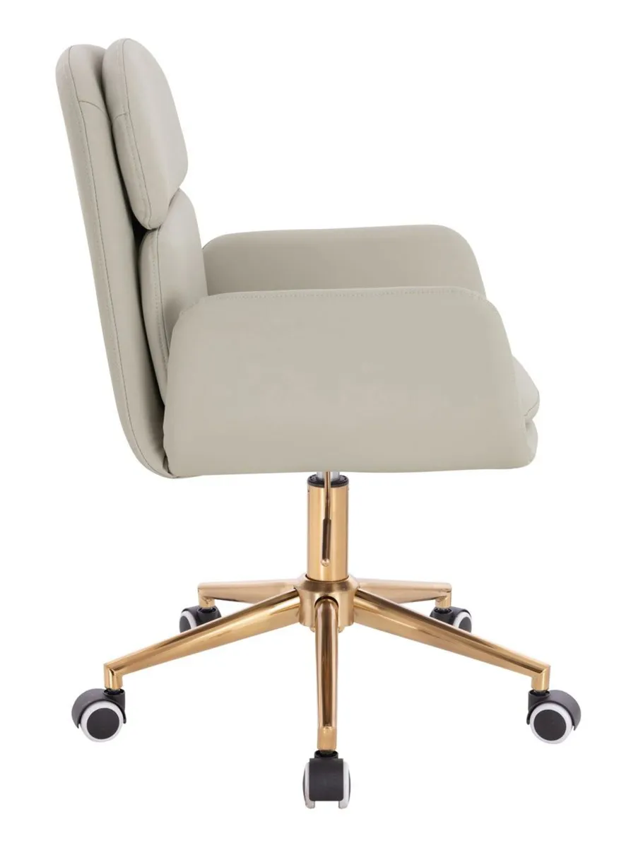Chair in light grey Premium Soft eco leather. - Image 2