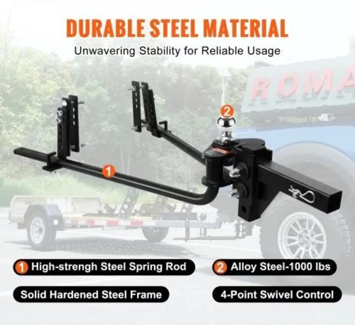 Weight Distribution Hitch, 1,000 lbs Weight Distri - Image 4