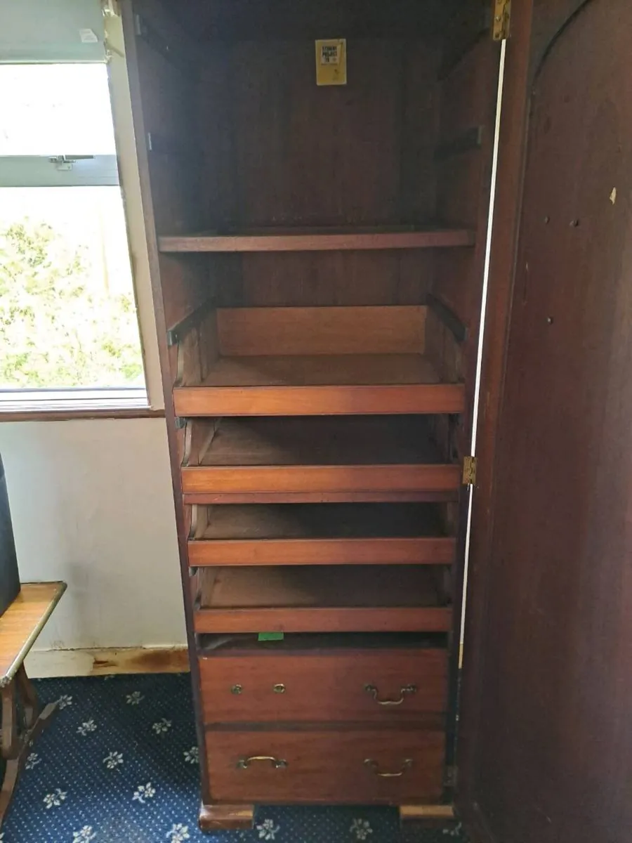 Mahogany Tall cupboard - Image 3