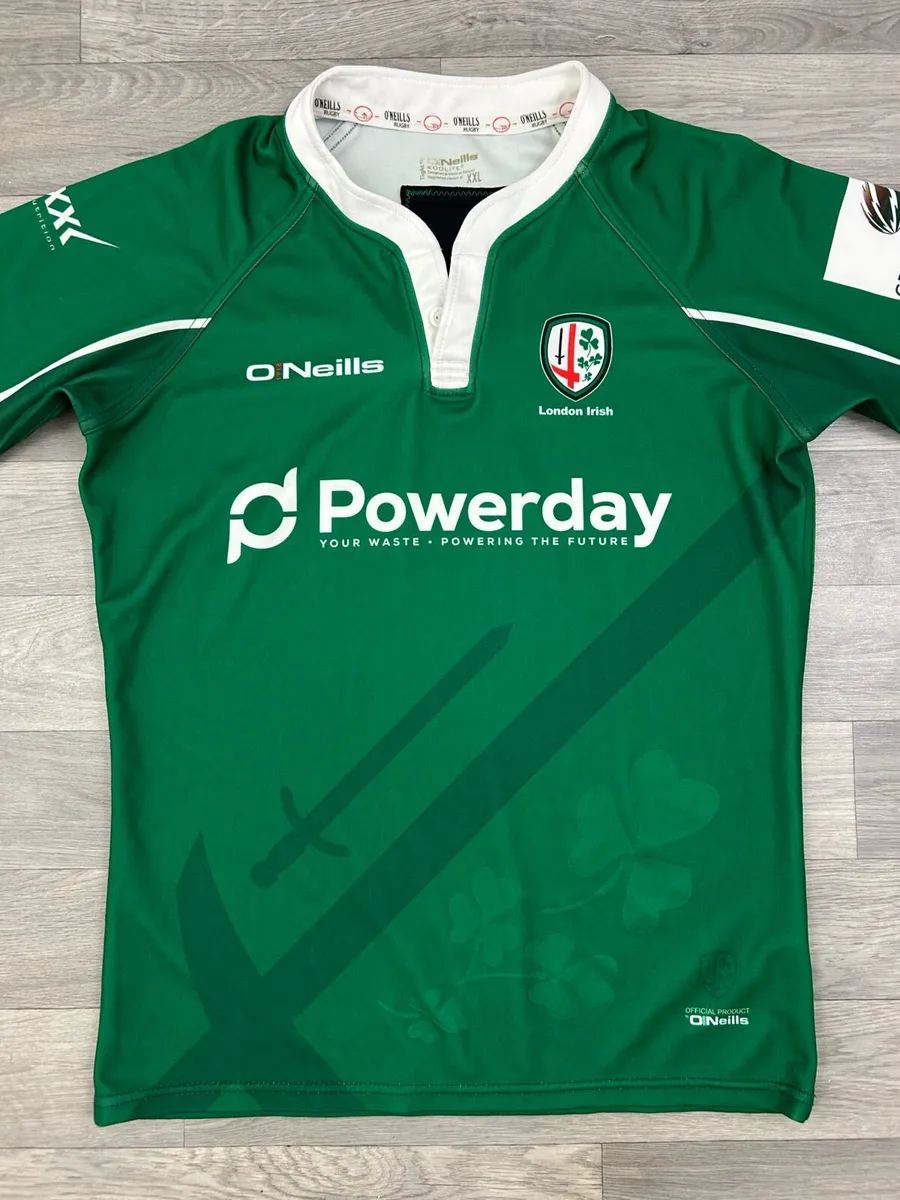 London Irish Player Issue Rugby Jersey Shirt XXL - Image 2