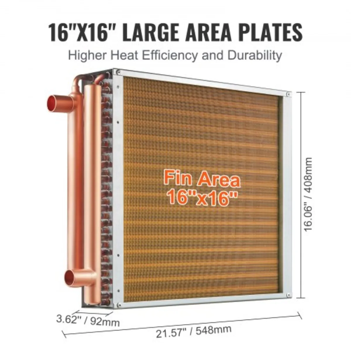 16"x 16"/40.6 x 40.6 cm Heat Exchanger Water to Ai - Image 4