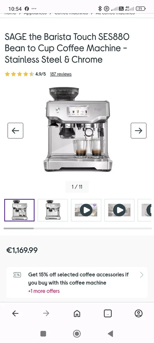 Coffee maker Sage Barista Touch Espresso Machine - Image 2